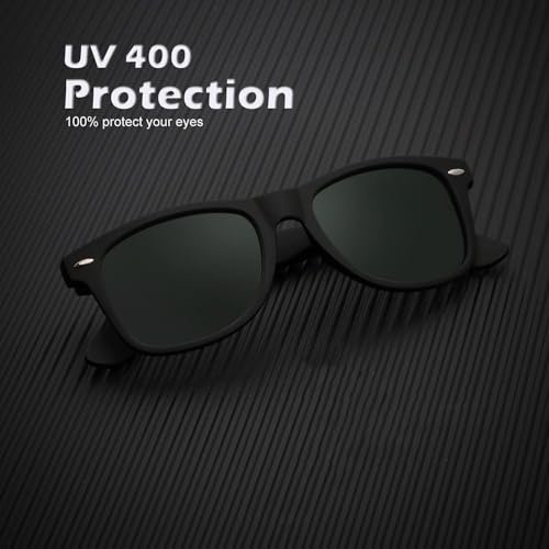 Polarized Sunglasses for Men Women Matte Finish Color Mirror Lens Sun glasses (3 Pack)4