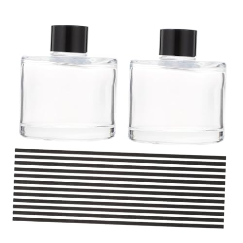 Botellas Difusoras de Aroma de Vidrio 50ml Con 10 Varillas Negras miniatura 1