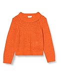 Oberteil NAME IT Mädchen NKFKORRY LS Short Knit Sweater, Tigerlily, 134-140