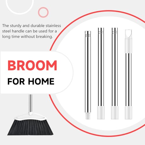 image for EZKEY Heavy Duty Broom, 54-inch Adjustable Long Handle Angle Brooms La