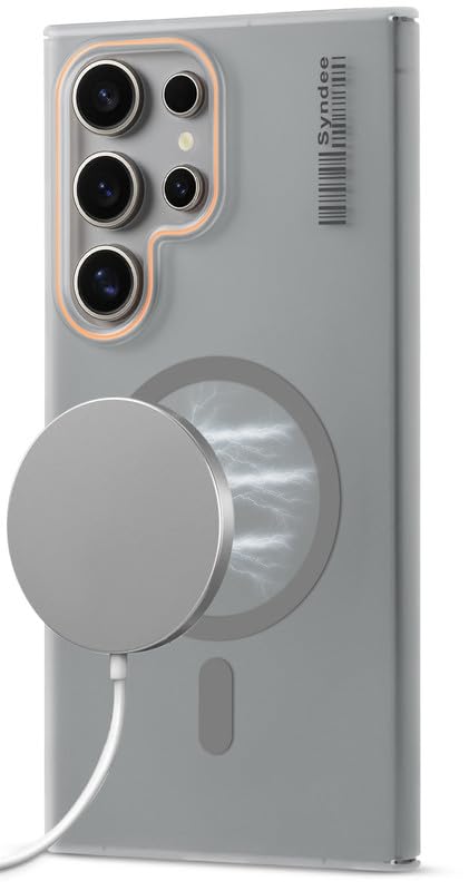 Image of Mr. Case Back Cover for Samsung S25 Ultra 5G Sleek Frosted Translucent Back with Wireless Charging Support | Anti-Scratch Shockproof Phone Case - Grey