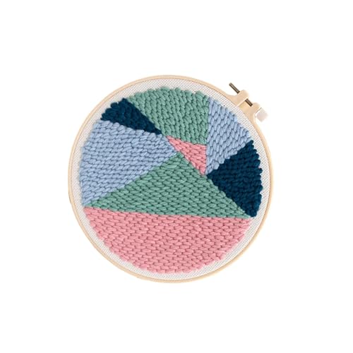 susiodeu Kits de Broderie à l'aiguille à poinçonner avec Motifs pré-imprimés, Kits de Broderie l'aiguille poinçonner pour débutants, kit de au Crochet