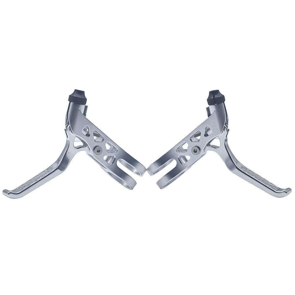 CAZSTYK 2Pcs Folding Bicycles Hollow Cycling Brake Levers Light Weight Aluminum Alloys Bike Brake Handle for Most Bicycles Ergonomic Bike Handlebar Levers Replacement