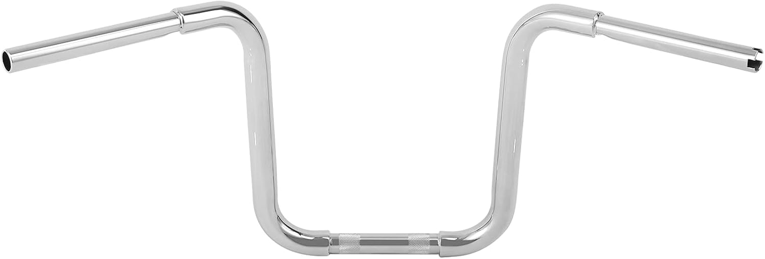 Green-L 1-1/4" Ape Hanger Handlebar Fit for Harley Sportster XL883 XL1200 Softail FLST FXST Models (Chrome, 12" Rise)