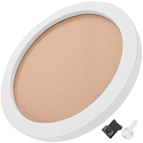 LALAFINA 7 Inch Embroidery Display Frames Round Photo Hanging Frame