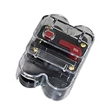 PPIOOY 12v-36v dc サーキットブレーカー 防水仕様 マニュアルリセット付き 車 ボート バイク用 ラインブレーカー (60A)