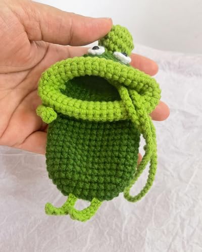 Crochet Cute Car Key Bag Case Portable Key Pouch for Car Keys, Personalized Unique Pull Out Key Bag3