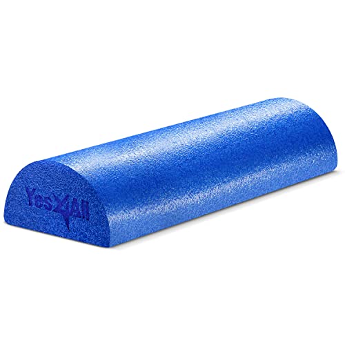 Yes4All Soft-Density Half Pe Foam Roller 18 Inch For Tissue And Muscle Massage, Back, Legs #TOP18
