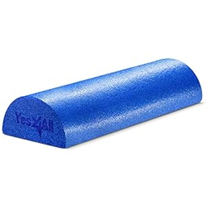 Yes4All Soft-Density Half PE 12/18/ 24/36 inch Foam Rollers for Muscle Massage, Yoga Core Exercise & Physical Therapy