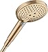 Produktbild hansgrohe wassersparender Duschkopf Raindance Select S 120 (Regendusche, 3 Strahlarten), Brushed Bronze
