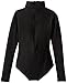 Capezio Big Girls' Team Basic Turtleneck Long Sleeve Leotard with Snaps, Black, Medium