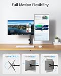 MOUNTUP Dual Monitor Desk Mount, Max 32 Inch up to 17.6lbs, Fully Adjustable Dual Monitor Arm for 2 LCD Screens, Double Monitor Stand with C-Clamp and Grommet Base