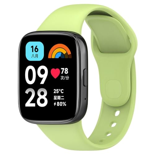 Image of Bands for Redmi Watch 3 ACTIVE Smartwatch Only, Soft Silicone Replacement Straps for Men & Women Comfort and Flexible Strap (Not for Watch 3)