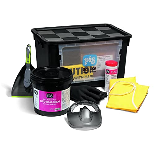 Image of PIG Battery Acid-Neutralizing Spill Kit - 15 inch W x 19.5 inch L x 17.5 inch H - Absorbs up to 3.8 gallons - KIT322