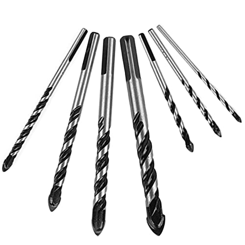 Mmeng Glasbohrer 7Stück Glasbohrer Fliesenbohrer Set Fliesenbohrer Glasbohrer Set Bohrer Set Fliesenbohrer Für Porzellan, Ziegelwand, Glas, Spiegel, Kunststoff, Mauerwerk Und Holz Cover