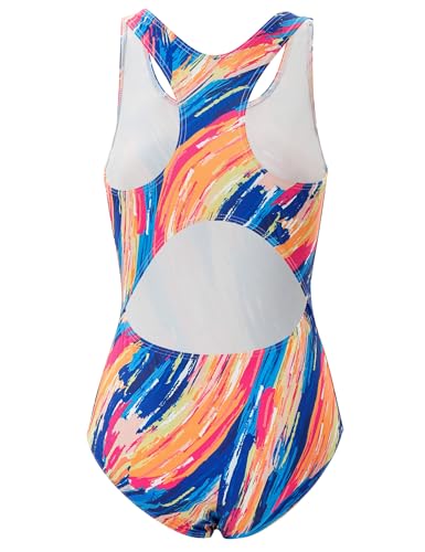 Image of Girls' Swimsuit One Piece Swimming Suits Flyback Swimwear for Practice