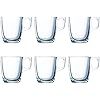 Luminarc Set of 6 9cl Microwave Glass Espresso Coffee Cups, Clear