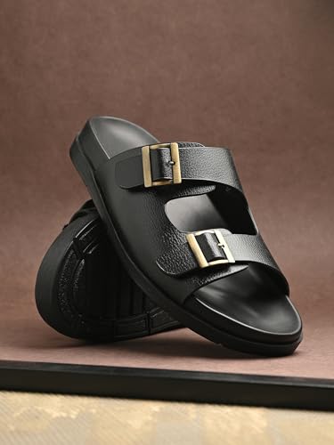 Image of San Frissco Men's Sandals with Open Toe Strap Slip On Chappal | Perfect Fit for Summer and Rainy Season Easy to Walk Slipper for Festive Occasion | Stylish Lightweight Trendy Floaters