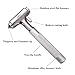 All Metal Safety Hammer with Window Breaker and Seatbelt Cutter - 3-in-1 Emergency Escape Tool for Car, Heavy-Duty Aluminum Alloy Car Accessories for Men, Essential for Emergency Car Kit (1pc)