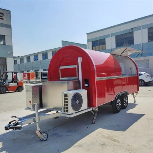Food Trailer Fast Food Truck Fully Equipped Restaurant Coffee Hot Dog Cart Snack Car
