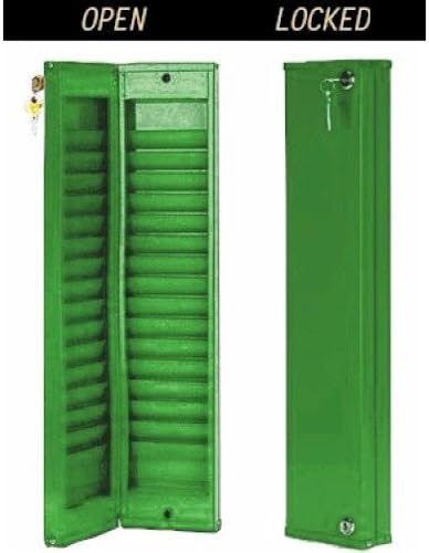 VIC Sentry Model Custom30 Lockable Security ID Card Rack, 30 Pocket, Black