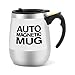 Tasse à café avec mélangeur automatique en acier inoxydable magnétique pour café, thé, chocolat chaud, lait, cacao