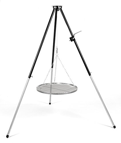 Treppiedi girevole Grill Grill Telaio Tripod Stand senza griglia. 170 cm