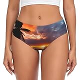 Cadeaux : cette culotte taille haute imprimée coucher de soleil est un excellent cadeau pour vos amies, votre mère ou votre grand-mère. Ils s'associent parfaitement avec des robes, des pantalons taille haute et des jeans.