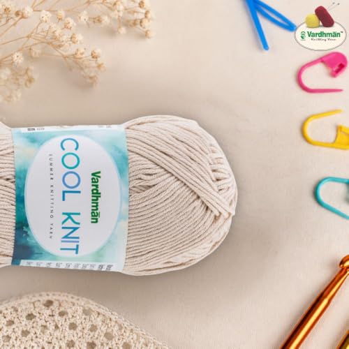 Image of Vardhman Cool Knit All Season Lightweight Poly Viscose Yarn | Pack-5