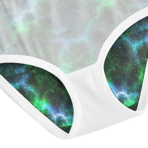 Joisal Girls Underwear Toddlers 2t Cotton Panties Little Girl Aesthetic Undies Kids Briefs Cool Cosmic Nebula Green 5