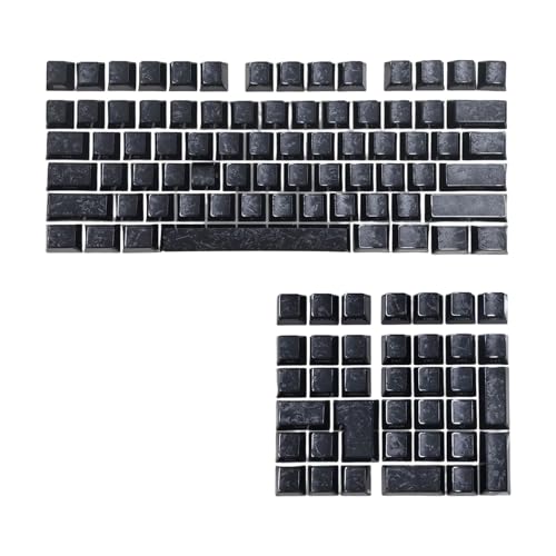 Touches translucides avec texture carbone anti-dérapante pour clavier