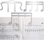 2 Pcs Metal Music Book Clip, Music Stand Clips, Partition Clips, Piano Music Signet, Music Page Holder for Note Paper, Livres, Guitare, Violon, Clavier, Musiciens