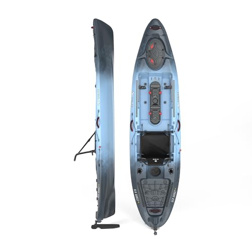 Vibe Sea Ghost 110 Kayak, 11 Foot Angler Sit On Top Fishing Kayak with Adjustable Hero Comfort Seat...