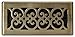 Decor Grates SPH410-A Scroll Design Floor Register, 4x10, Antique Brass Finish