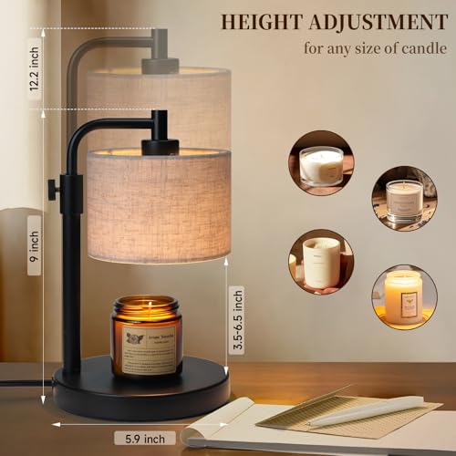 NITOWOLF Candle Warmer Lamp, Candle Lamp Warmer with Timer Adjustable Height Wax Warmer La - image 3