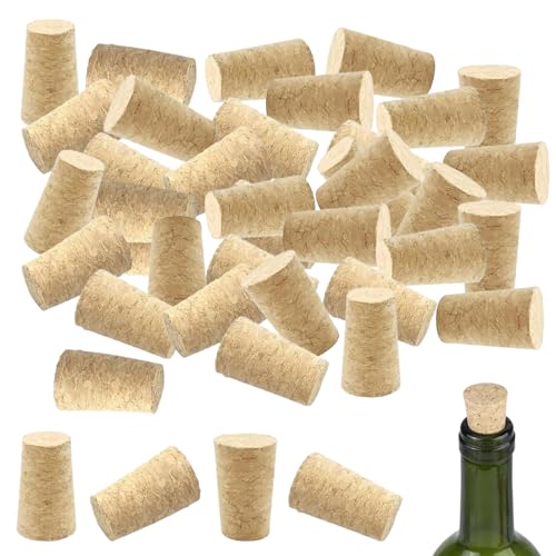 40-Pack Natural Corks – Wine Bottle Corks for Crafts, Decor, and Bottles – Perfect for DIY Projects, Wine Storage
