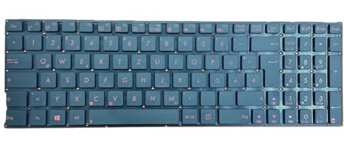 DEUTSCHE - Tastatur Schwarz mit Rot beschriftet...