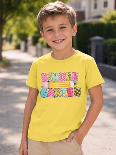 Image of First Day of Kindergarten Shirt Toddler First Day of School Tee Boy Girls I'm Ready for Kindergarten Tops