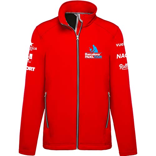Barcelona Padel Tour Chaqueta Softshell Hombre Rojo XL