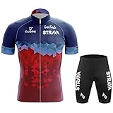 CERNIERA COMPLETA: la maglia da ciclismo ha una cerniera a tutta lunghezza che può essere facilmente rimossa quando fa caldo ed è dotata di tre borse portaoggetti posteriori e strisce di silicone antiscivolo, che possono essere utilizzate in tutte le occasioni per fissare gli oggetti in posizione durante la guida. La cerniera con tappo superiore previene i graffi sul mento e sul collo.