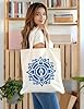 XIARON Flat Tape Handle Tote Bag soul light symbol 340g/m² thick fabric Replaces school bag M Blue #2