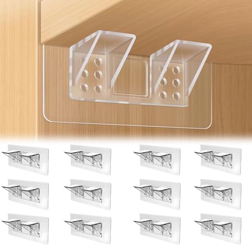 12 Pcs Self Adhesive Shelf Support Pegs