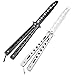 FECEDY 2pcs Butterfly Knife Trainning Practice Comb Unsharpened Blade for Practicing flipping tricks