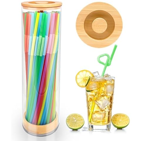 HOYTAMDAR Acrylic Straw Holder Dispenser Cover