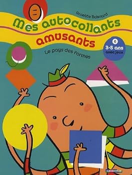 Paperback Mes autocollants amusants T6 le pays des formes [French] Book