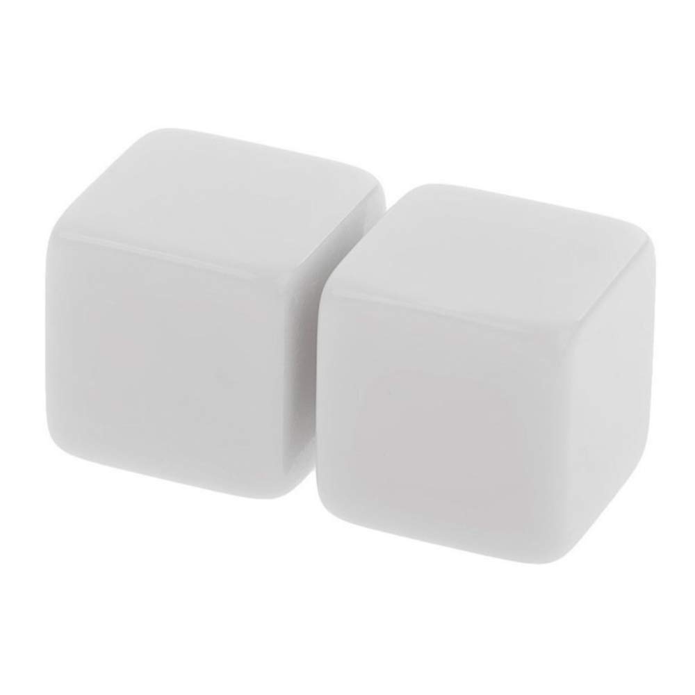 Lot De 10 Dés Vierges Acryliques Blancs – Personnalisables Pour Jeux, Maths, Alphabet Et Créations DIY