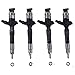 Czomoizc 4 Pcs 095000-7780 095000-7781 23670-30280 23670-39315 23670-39316 Fuel Injectors Compatible with Toyota Hilux Hiace Land Cruiser 2.5L 3.0L 1KD-FTV 2KD-FTV Euro 4 D-4D Prado.