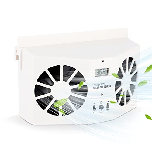 Solar-Auto-Lüfter,Solar-Klimaanlage, 3,6-V-Auto-Power-Lüfter für Auto, tragbarer...