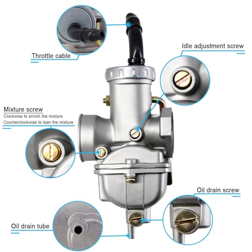 Image of PZ20 Carburetor for Kazuma Baja 50cc 70cc 90cc 110cc 125cc TaoTao Coolster 110B NST SunL Chinese Quad 4 Stroke ATV 4 Wheeler Go Kart Dirt Bike (Pack of 2)