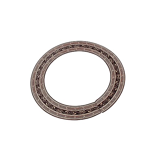 HANABASS Rosewood Guitar Rosette Sound Hole Decal Curved Strips for Inlay Laminated Design Minimal Sanding Required Fit for Classic Guitars